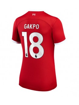 Liverpool Cody Gakpo #18 Heimtrikot für Frauen 2023-24 Kurzarm